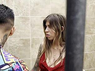 International reporter fucks hot inmate in steamy roleplay 😏