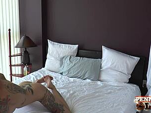 Hot Redhead Penny Pax Engages In A Threesome With Anna Belle Peaks And Big Cock