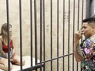 International reporter fucks hot inmate in steamy roleplay 😏