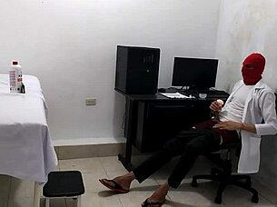 doctor treats cute patient then relaxes privately