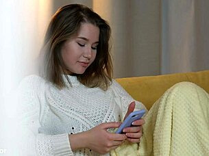 alluring bombshell visits doctor for orgasm