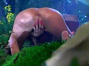 natural beauty gets outdoor anal