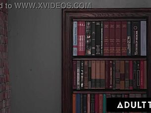 heather honey gets gangbanged in the library by older staff