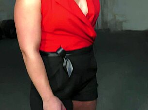 Deep blow job by French teen in rough POV session