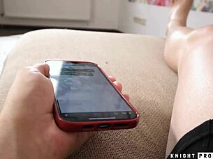 Kira queen fucks a fan with her huge cock on 4th of july