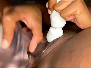 Hot Latina Moans Masturbating Tight Pussy With Dildo!