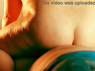 Curvy Dominican BBW Receives Creampie in Intense Reverse Cowgirl Position with Small Cock.