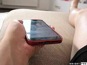 Kira queen fucks a fan with her huge cock on 4th of july