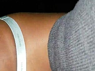 sloppy blowjob on balcony with big black cock