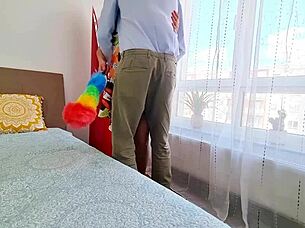 I Finally Fucked My Hot Latina Maid Wet Tight Pussy