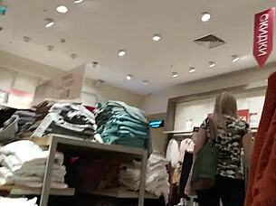 Caught In The Dressing Room During A Steamy Blowjob - Letty Black?