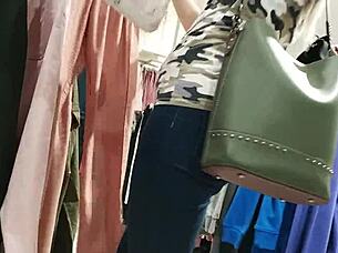 Caught In The Dressing Room During A Steamy Blowjob - Letty Black?