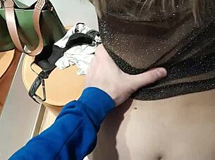 Caught In The Dressing Room During A Steamy Blowjob - Letty Black?