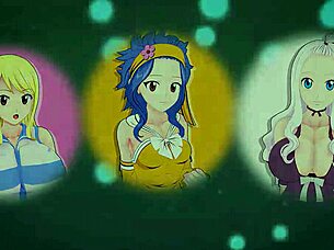 milliana fucks erza with magic fleshlight again