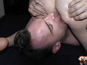 Busty beauty penny pax gets rimmed and ass fucked in intense anal scene