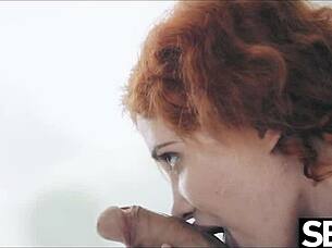 Hot sexy redhead rides her mans cock to intense multiple orgasms!