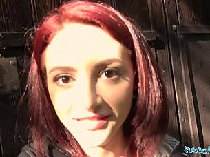Hot Redhead Lola Fae Sucks And Fucks Euro Guy For Cash In Public POV