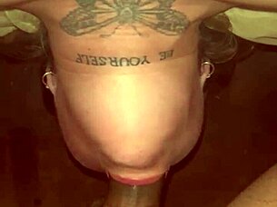 Slutty girlfriend with cotton throat swallows cum after sloppy deepthroat 😏