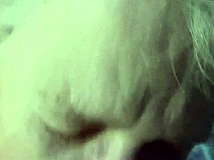 Hot milf subtly sucking on a big cock