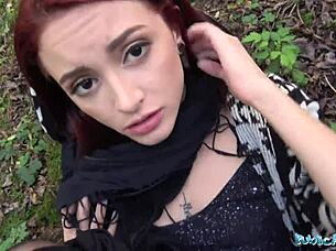 Hot Redhead Lola Fae Sucks And Fucks Euro Guy For Cash In Public POV