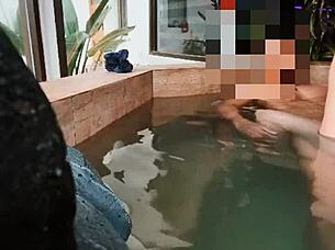 A blonde wife comforts her husband's friend with sensual touches and more