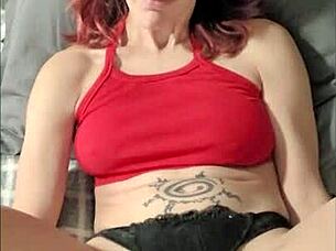 Watch this sexy redhead milf with braces take your big cock in hentai POV.