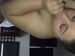 white bitch sucking on black dick in homemade video