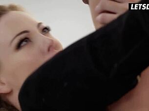 i, hot blonde, enjoy deep anal with my blindfolded lover, but it's so romantic and hardcore