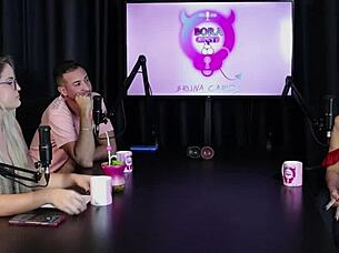 Charllottye in sheer red lingerie for the camera