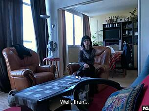 French goth girl loves rough fucking and anal cumming