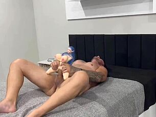 Caught Father-in-Law Fucking Doll and Joined!