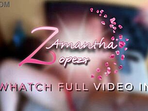 Latina milf masturbates in lingerie for the first time?