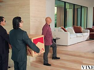 Brunette bombshell Valentina Nappi in steamy anal scenes