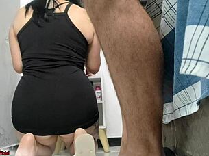 Comi Minha Empregada De Vestido Curto Com Plug Anal Atolado Na Bunda