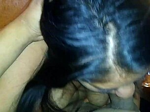 Big-assed mommy gives amazing blowjob part 2