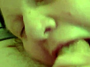 Does the sexy pretty cougar housewife Tsbxoda get her big white cock deep throated by Brandytopshelf to creampie?