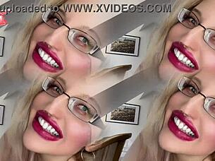 Femdom goddess in pink panty and garter belt