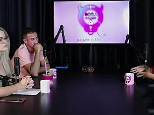 Charllottye in sheer red lingerie for the camera