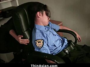 i tied the security guard and used his body for secret sex