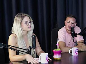 Charllottye in sheer red lingerie for the camera