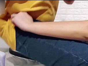 sweaty busty blonde craves gym cock after workout