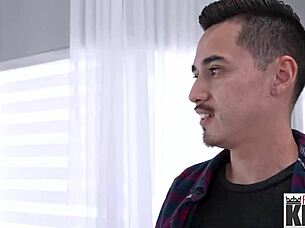 Blonde Stepmom Rides Cowgirl in Wild Threesome with Realtor