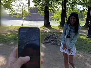 My Friend Controls My Orgasms In Public With Vibrator 😈