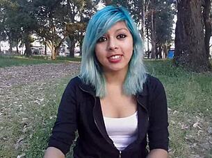 chica sexy fingering her boobs and masturbating those tits