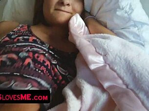 chubby housewife enjoys homemade session