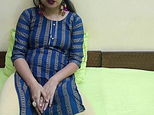 indian jija fucks his sexy saali in bedroom with hindi audio