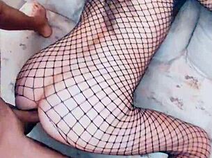 Wife In Stockings Gets Fucked Rough And Hard