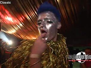 special attention to hairy guy with blowjob