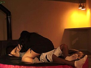 Stepsister wrestles me then rides hard!