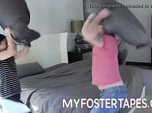 Caught stealing? Get punished by uncle in garage now!